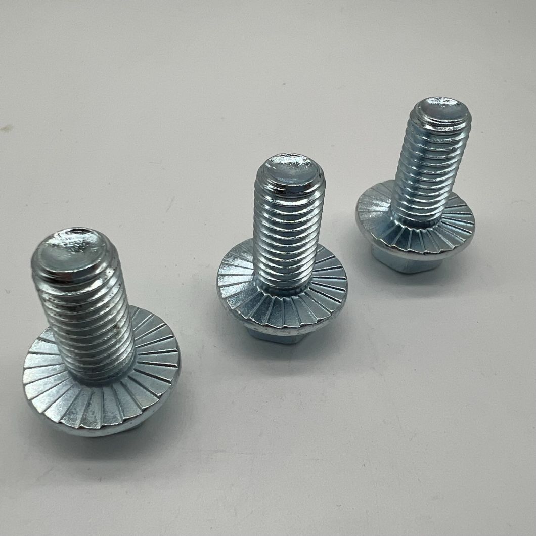 DIN6921 M12X25 Hex Bolt Flange Bolt Cl8.8 Zp