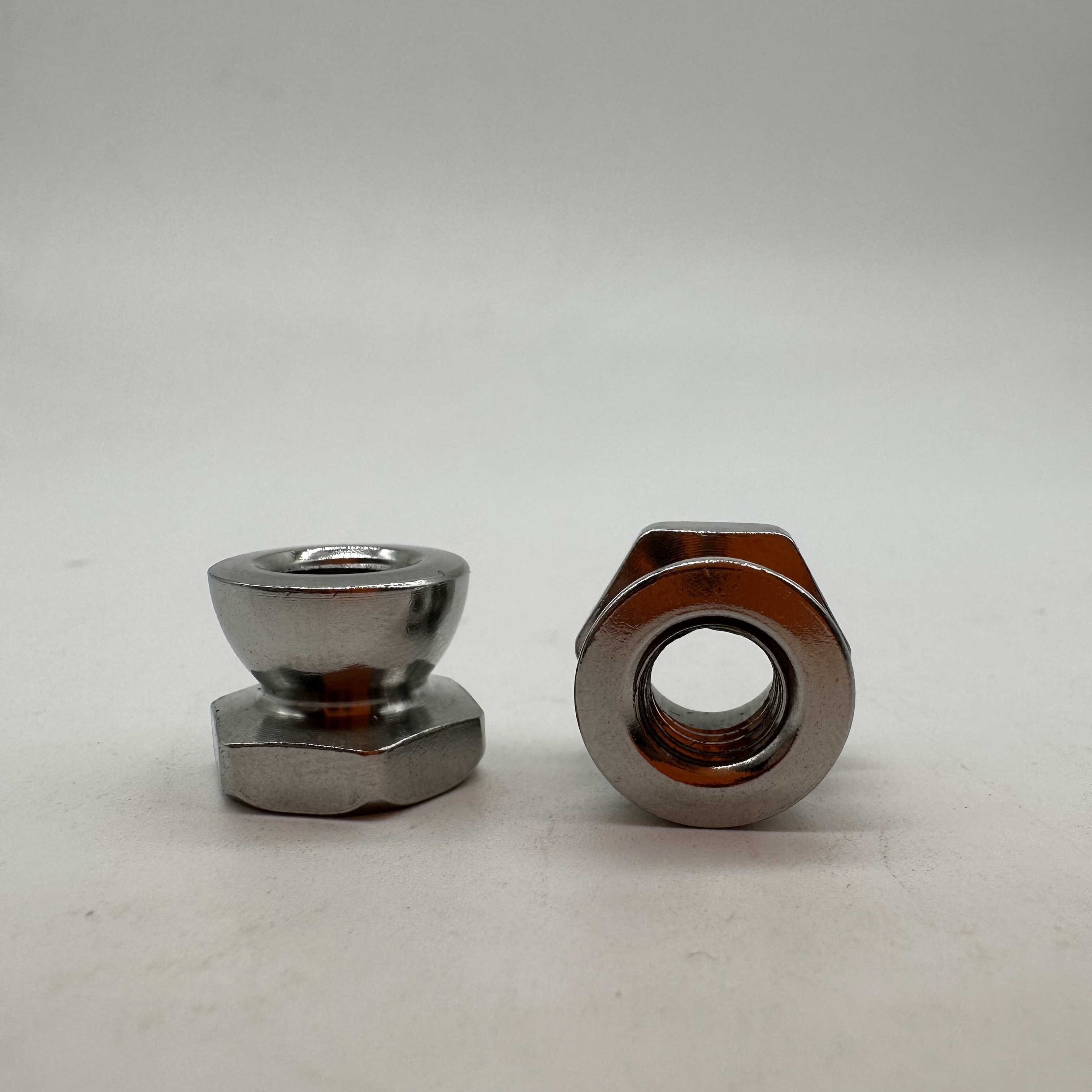 Stainless Steel 304 M8 Inviolable Nut Secure Twist-off Nut Anti Theft Nut Break Away Shear Nut Anti thief Nut 
