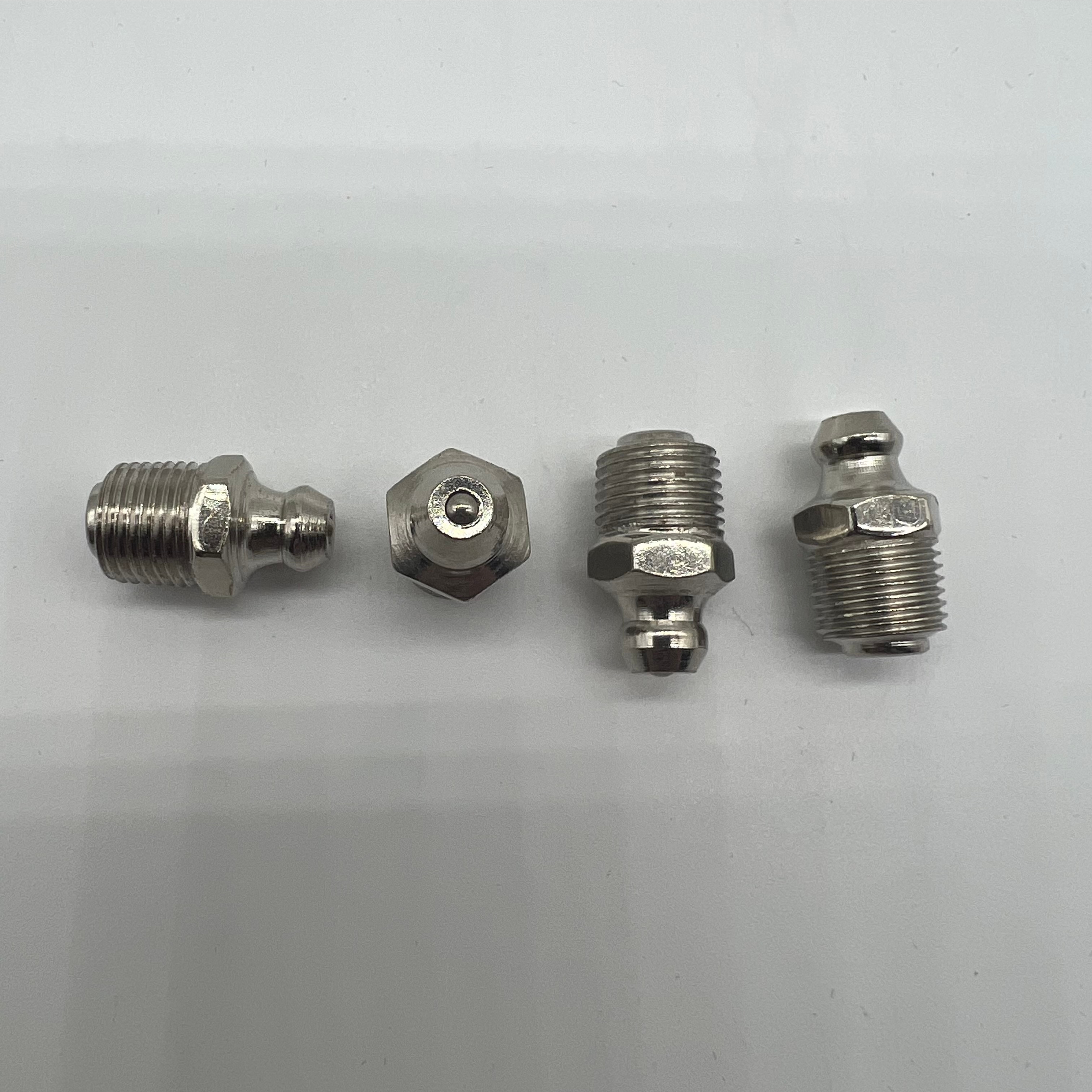  Grease Nipples M10xKey 9.8 x 18 length Nickel Plating