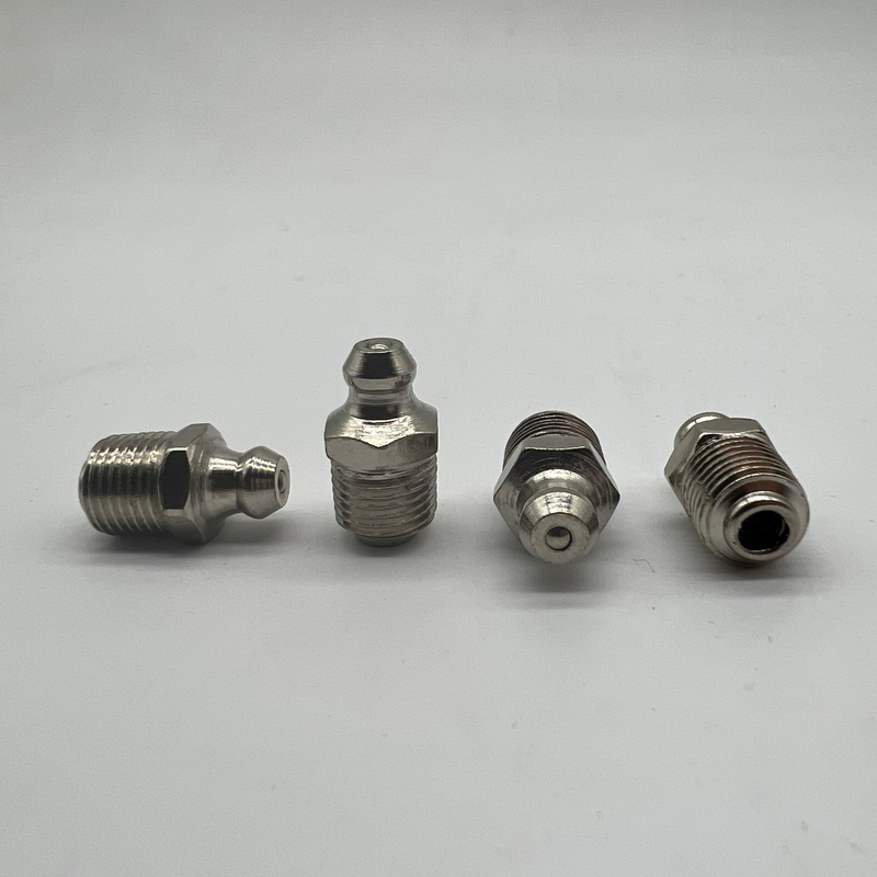  Grease Nipples M10xKey 9.8 x 18 length Nickel Plating