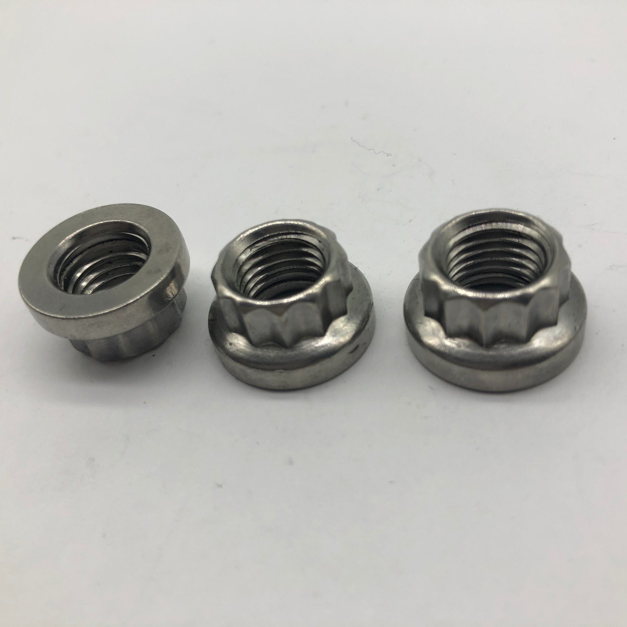 12 Point Nut Flange Nut SS304 Nut Heavy M10X1.25
