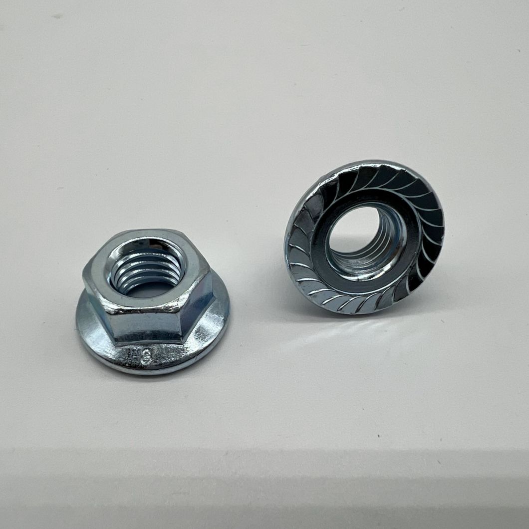 DIN6923 Flange Nut M10 with Serration Class 8