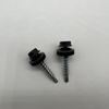 Steel Self-Drilling Screw P4 #12-14X32 Ral 6011 Hex Head & EPDM Washer