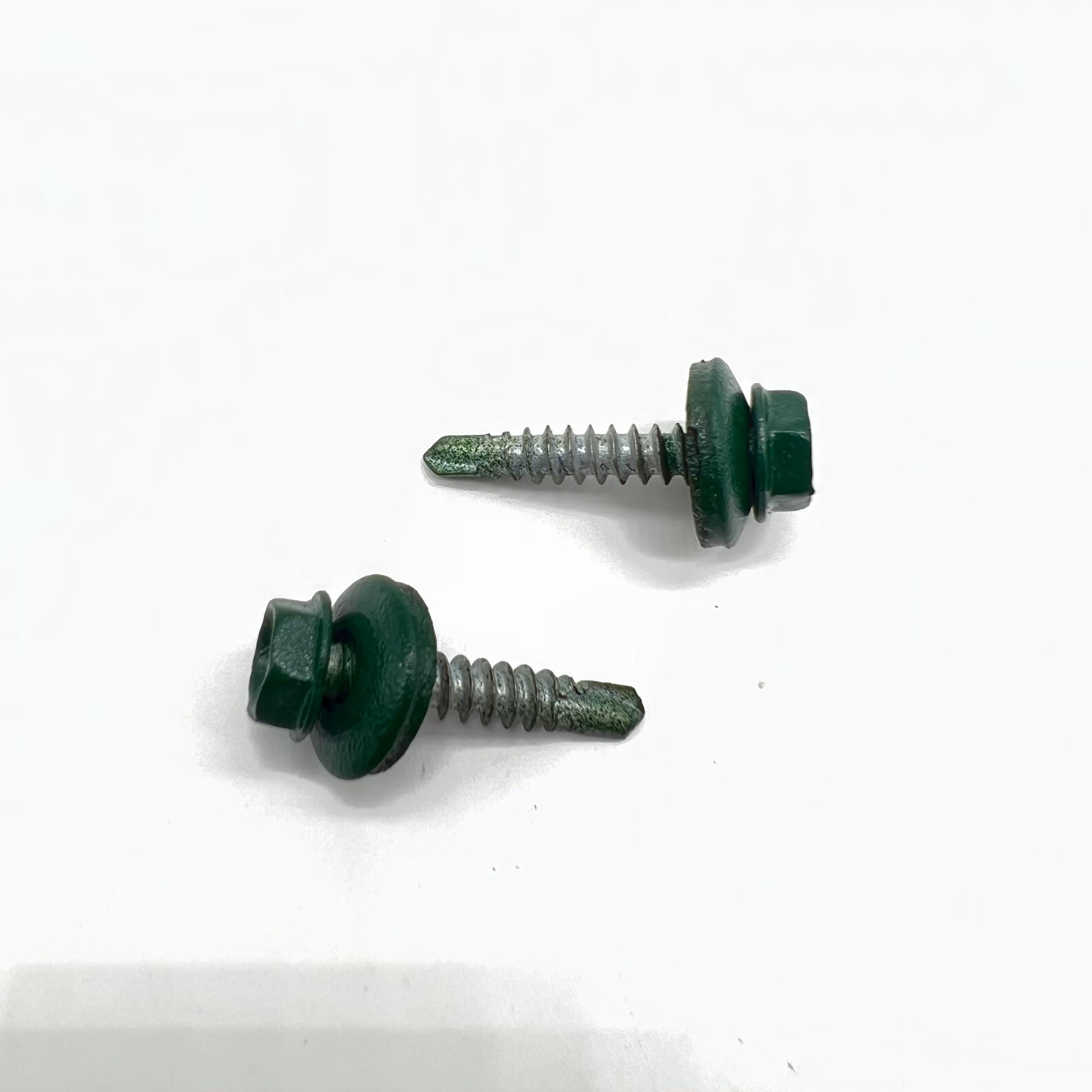 Steel Self-Drilling Screw P4 #14-14X45 Ral 9002 Hex Head EPDM Bonded Washer