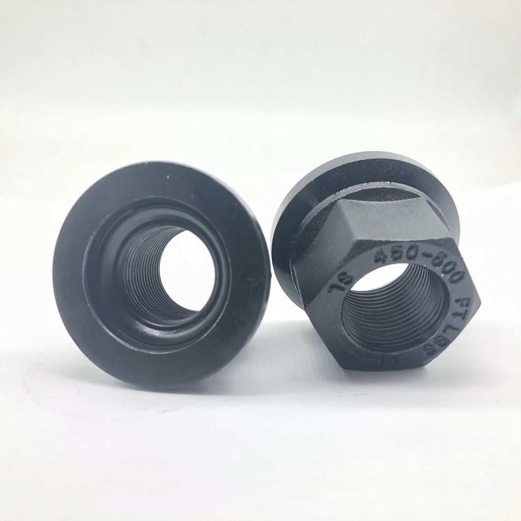 Wheel Hub Nut M22X1.5 Phosphated Black 450-500 FT Lbs