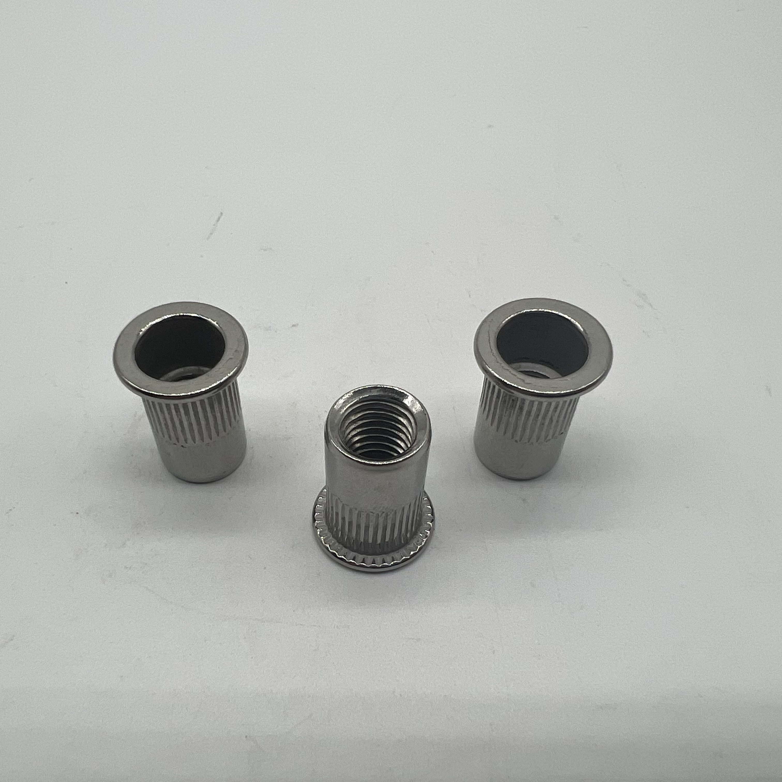SS304 Rivet Nut M8 Stainless Steel Reduce Head Kunrled Body