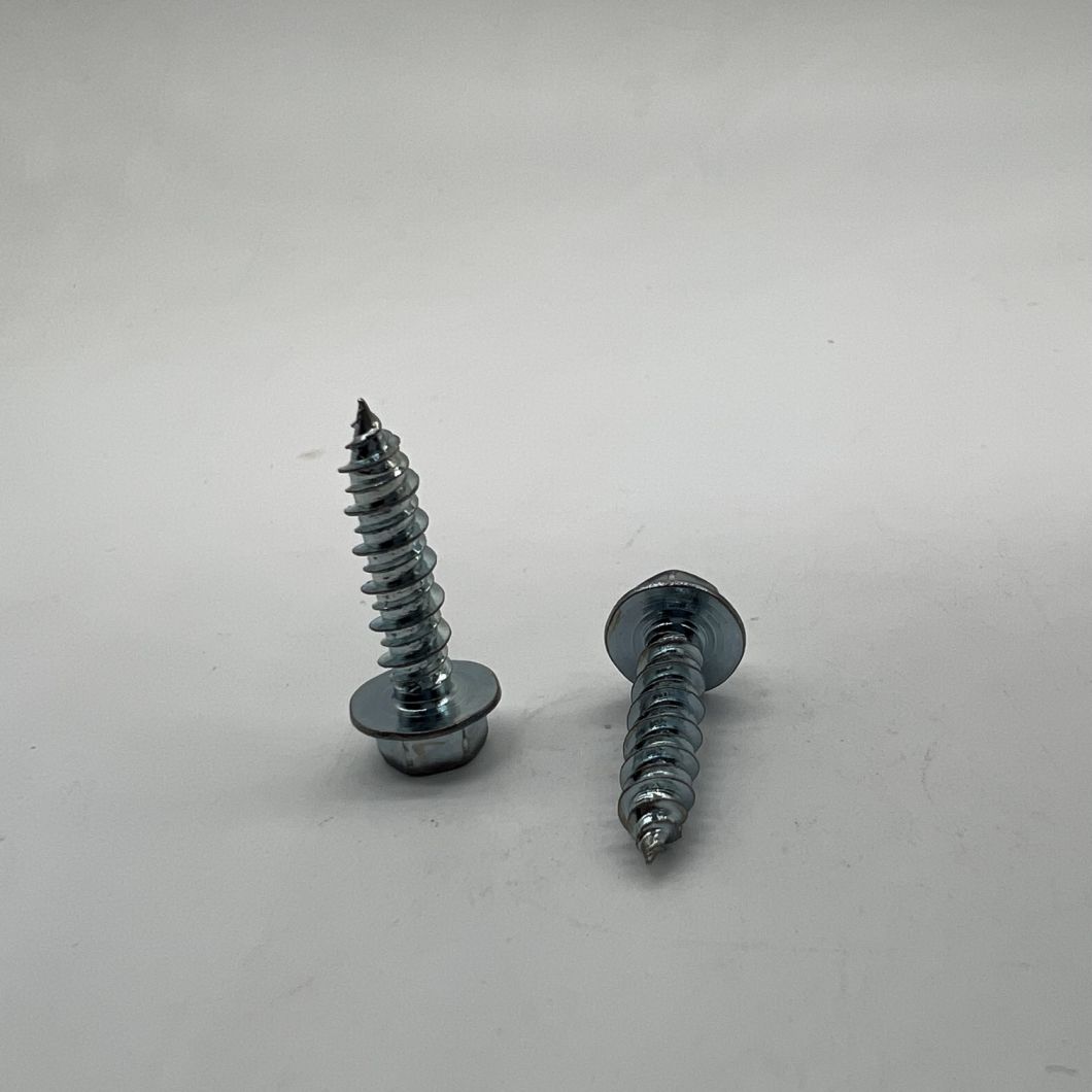 Hex Washer Head Hi-Lo Screw 6X24 Zp Tapping Screw