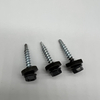 Steel Self-Drilling Screw P4 #12-14X32 Ral 6011 Hex Head & EPDM Washer
