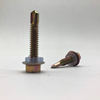 Yellow Zinc Drilling Screw Tapping Screw with Plastic Washer