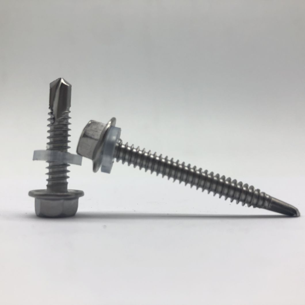 DIN7504K Ss410 Drilling Screw with EPDM Washer