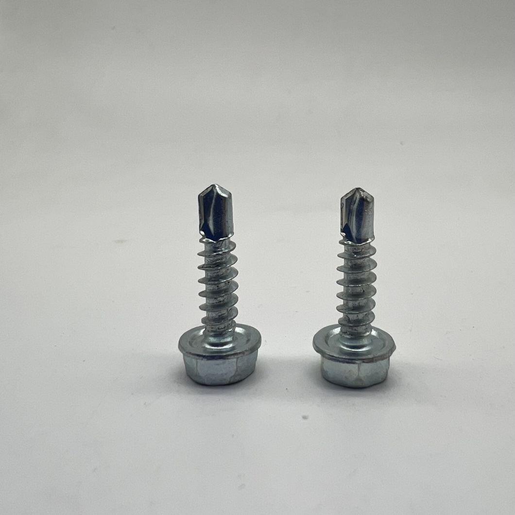 DIN7504K Hex Head Drilling Screws with Tapping Screw Thread with Collar