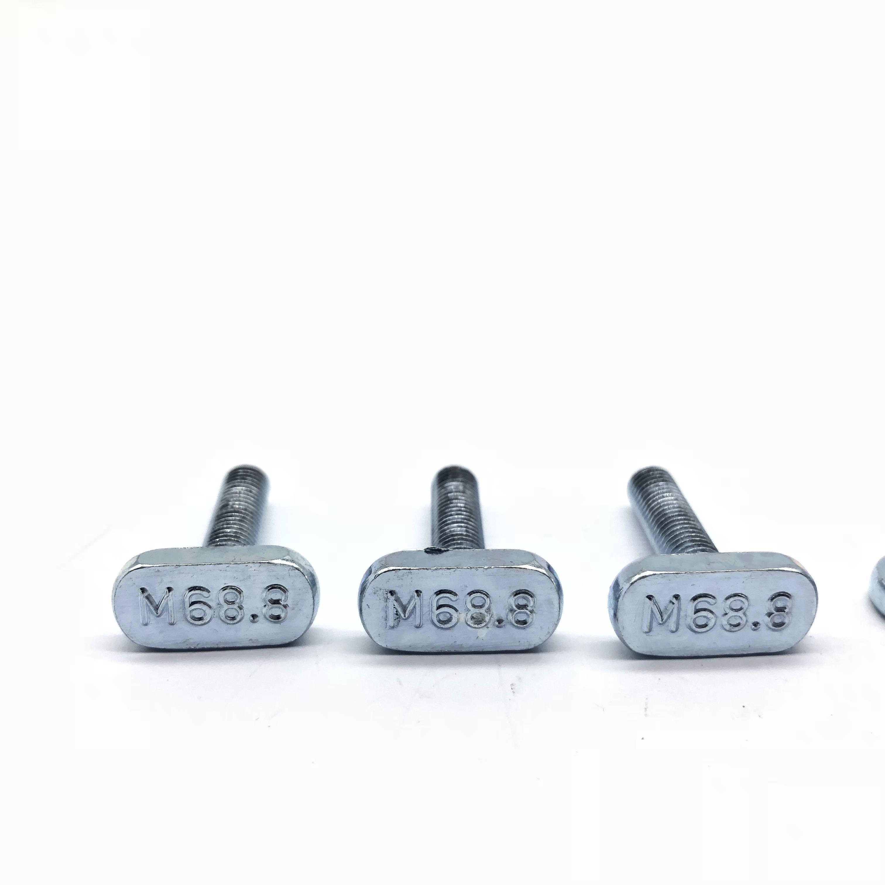 T Bolt T Screw M6 8.8 Zinc Plated