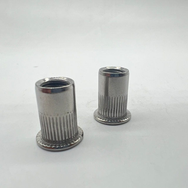 SS304 Rivet Nut M8 Stainless Steel Reduce Head Kunrled Body