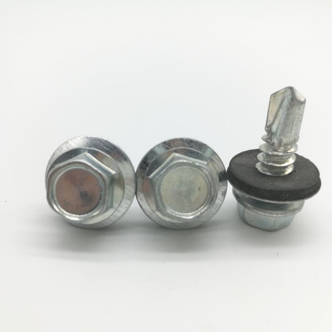 Hex Head Stainless Self Drilling Screw with EPDM Bonded Washer