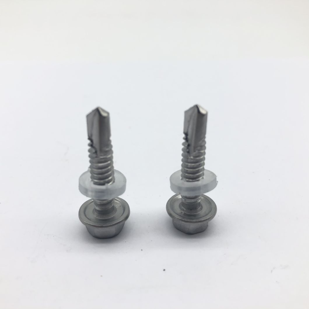 DIN7504K Ss410 Drilling Screw with EPDM Washer