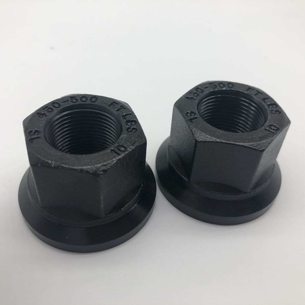 Wheel Hub Nut M22X1.5 Phosphated Black 450-500 FT Lbs