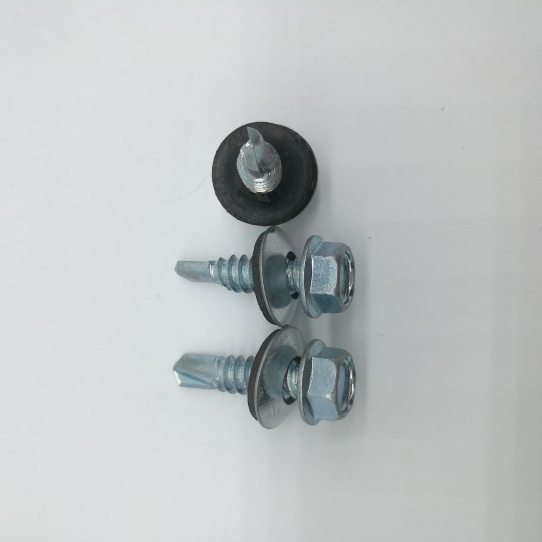 Hex Head Stainless Self Drilling Screw with EPDM Bonded Washer