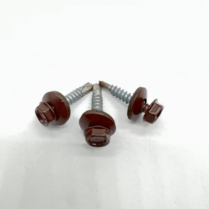 Self-Drilling Screw P1 #10-14X25 Ral 9002 Hex Head EPDM Bonded Washer