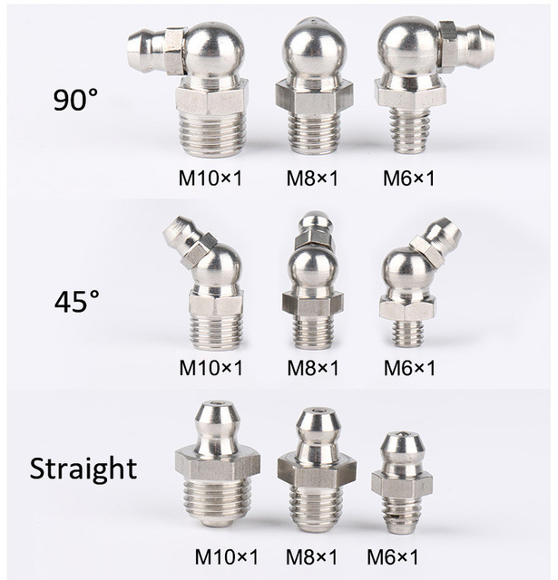 Stainless steel SS304 Grease Fitting Grease Nipple