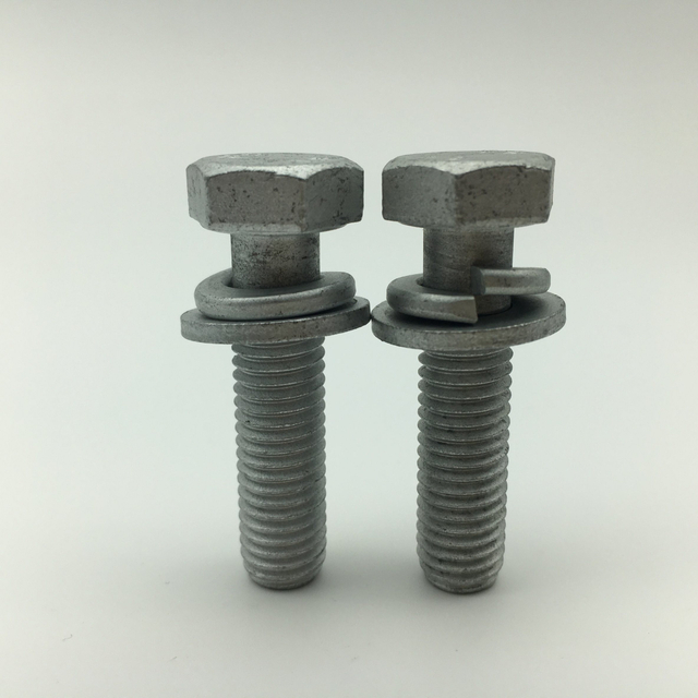 Sems screw Hex Bolts with Dog Point and Spring Washers