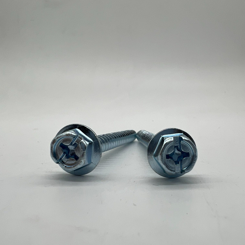 Hex Combi Slot + pH3 Flange Head Wood Screw 6X60 Zp