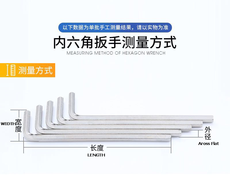 Allen Wrench Hex Key Metric Hex Socket Allen Key1.5mm to 32mm