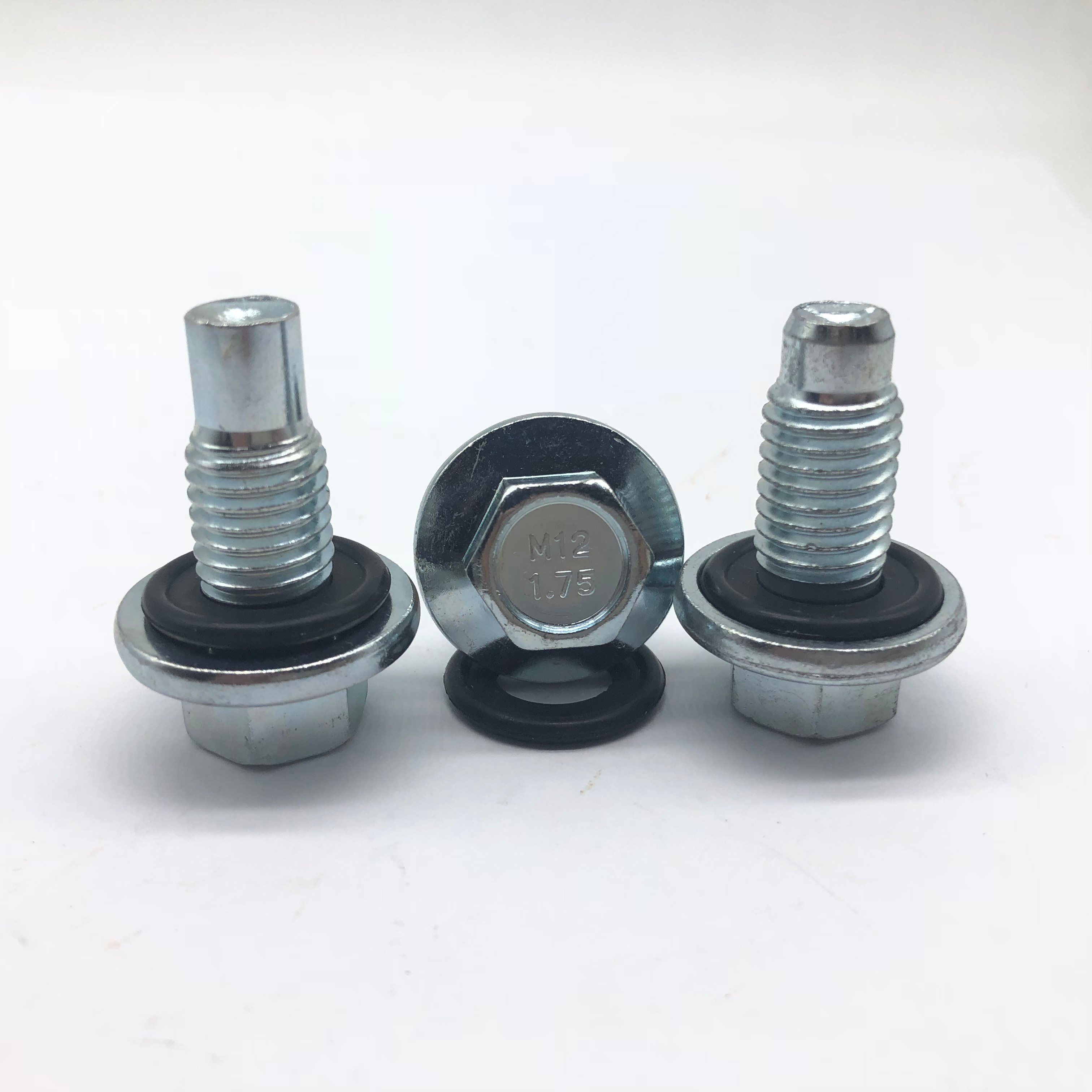Flange bolt with rubber washer for Silos