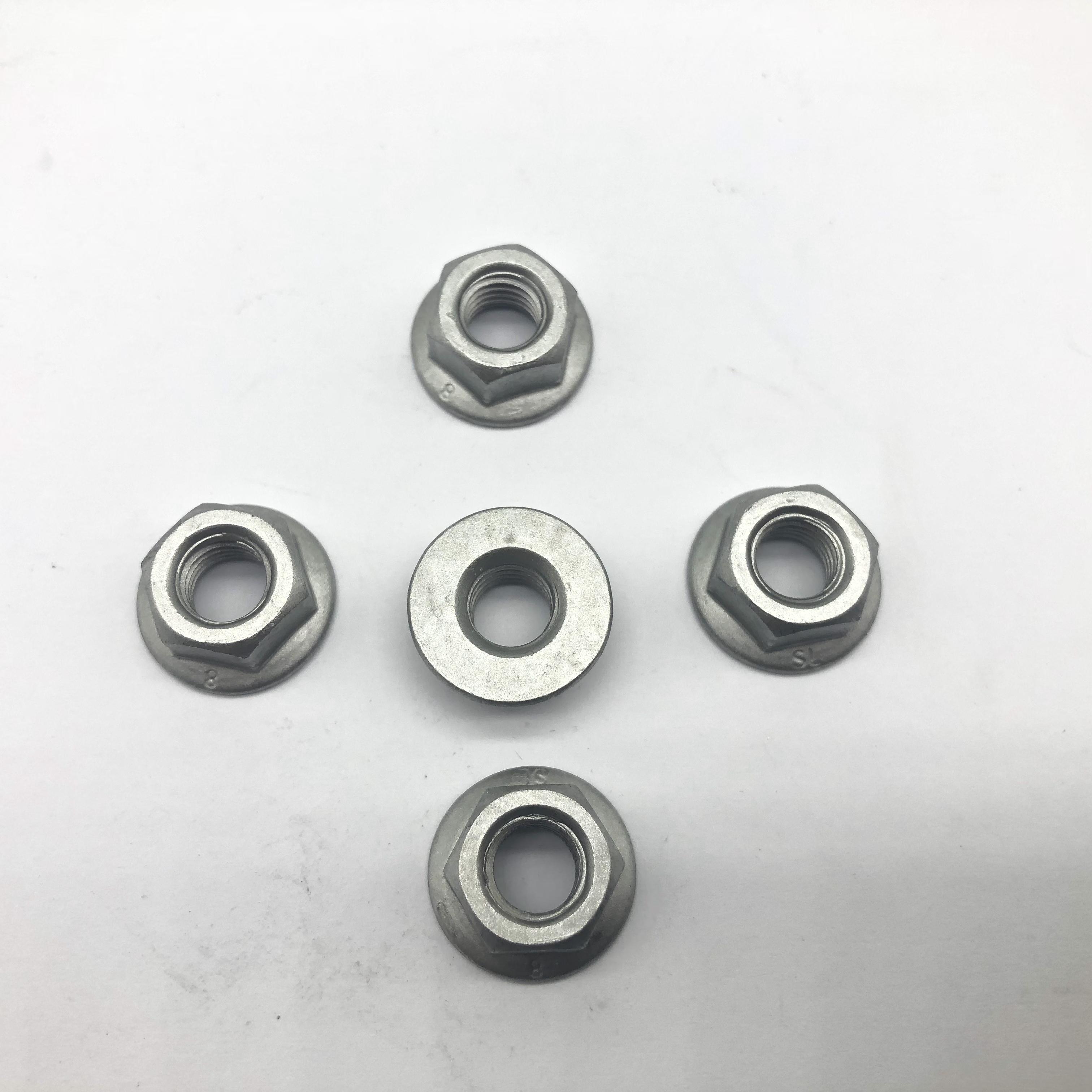 Flange Nut DIN6923 M8 Zinc Flake Coating Geomet Delta Magni