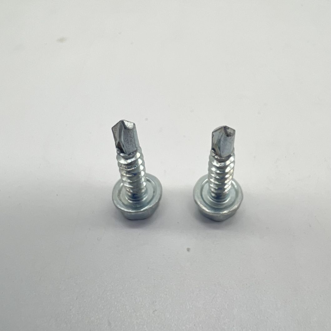 DIN7504K Hex Head Drilling Screws with Tapping Screw Thread with Collar