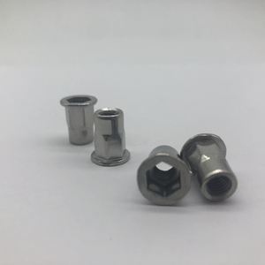 Rivet Nut M6 SS304 Half Hex External Hex Internal Hex