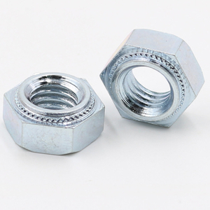 Hex Press Nut Trivalent Zinc Plating Slanted Knurling