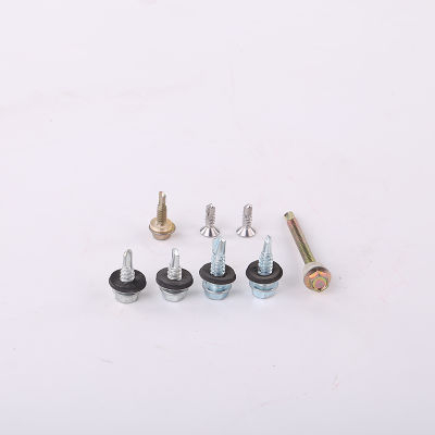 DIN7504K Hexagon Head Drilling Screws with Tapping Screw Thread with Collar