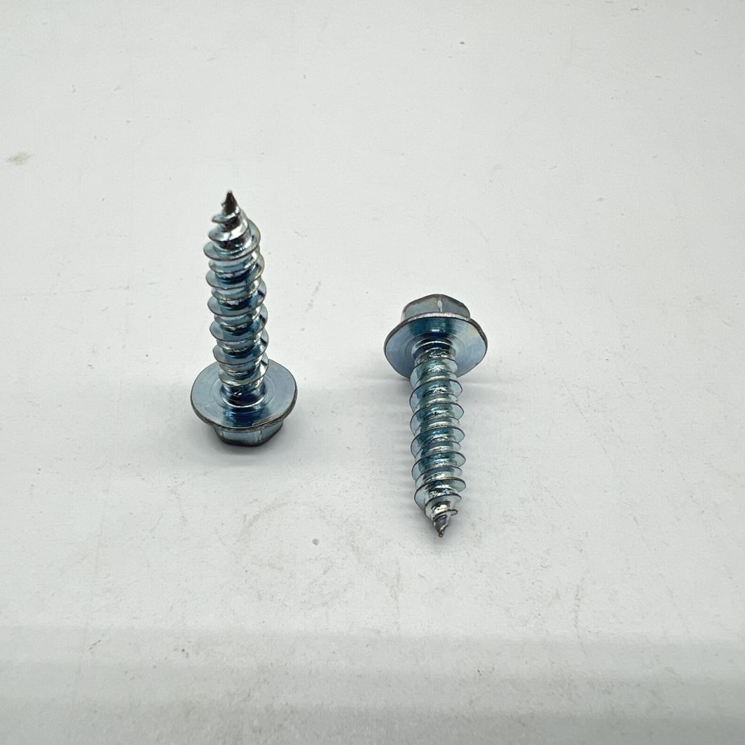 Hex Washer Head Hi-Lo Screw 6X24 Zp Tapping Screw
