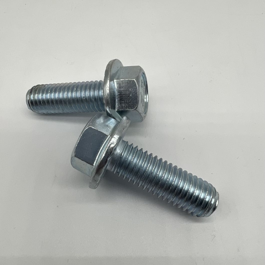 En1665 M12X25 Hex Flange Bolt Flange Screw Serration Cl8.8