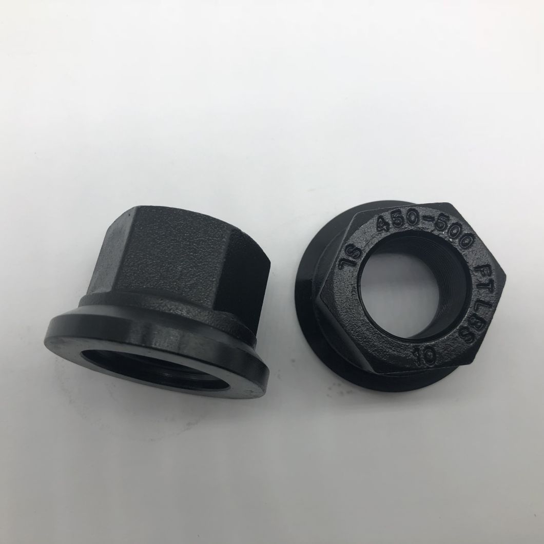 Wheel Hub Nut M22X1.5 Phosphated Black 450-500 FT Lbs