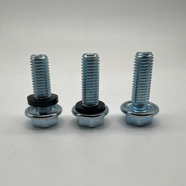 DIN6921 Hex Flange Bolt M10X30 for Silos with Rubber Washer