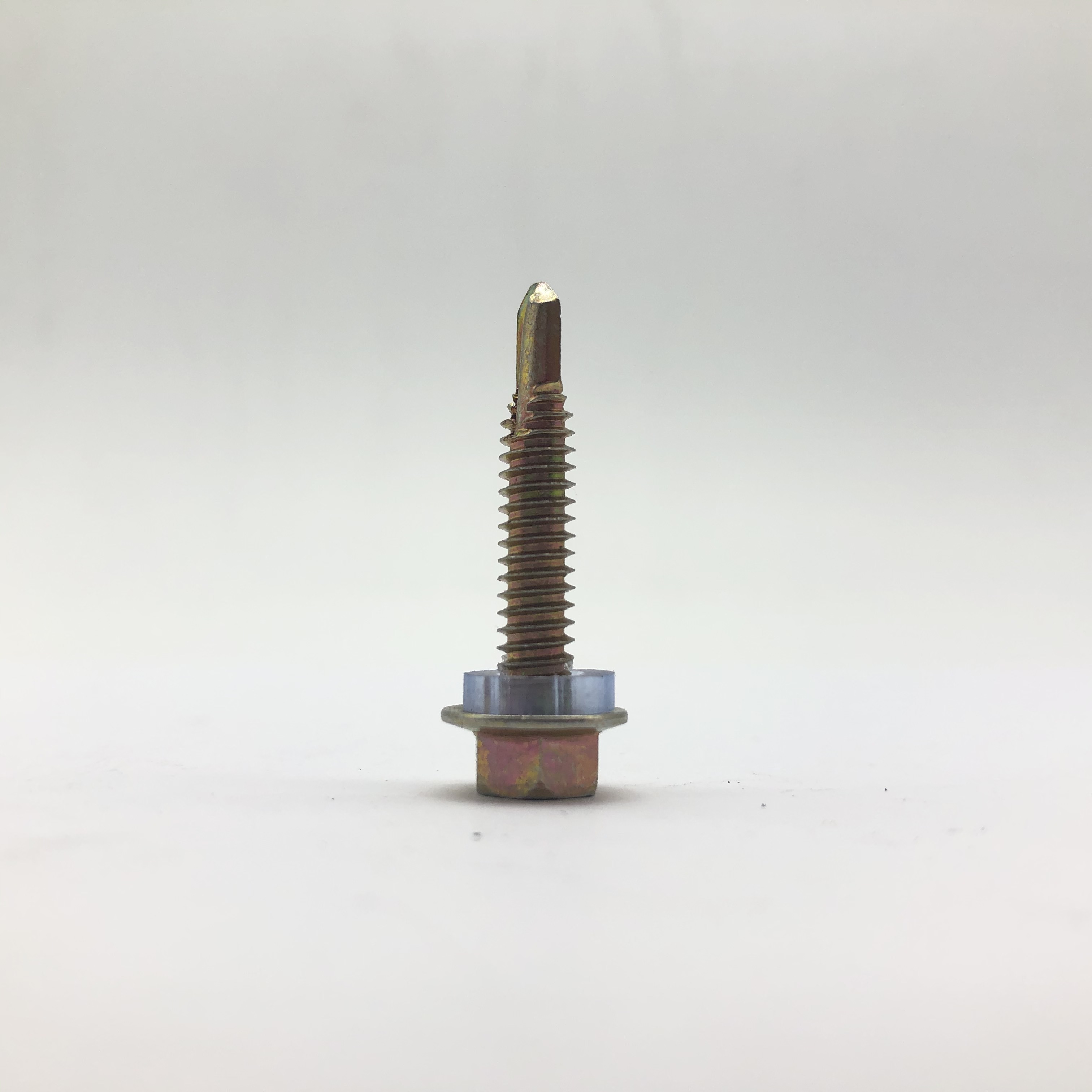 Yellow Zinc Drilling Screw Tapping Screw with Plastic Washer