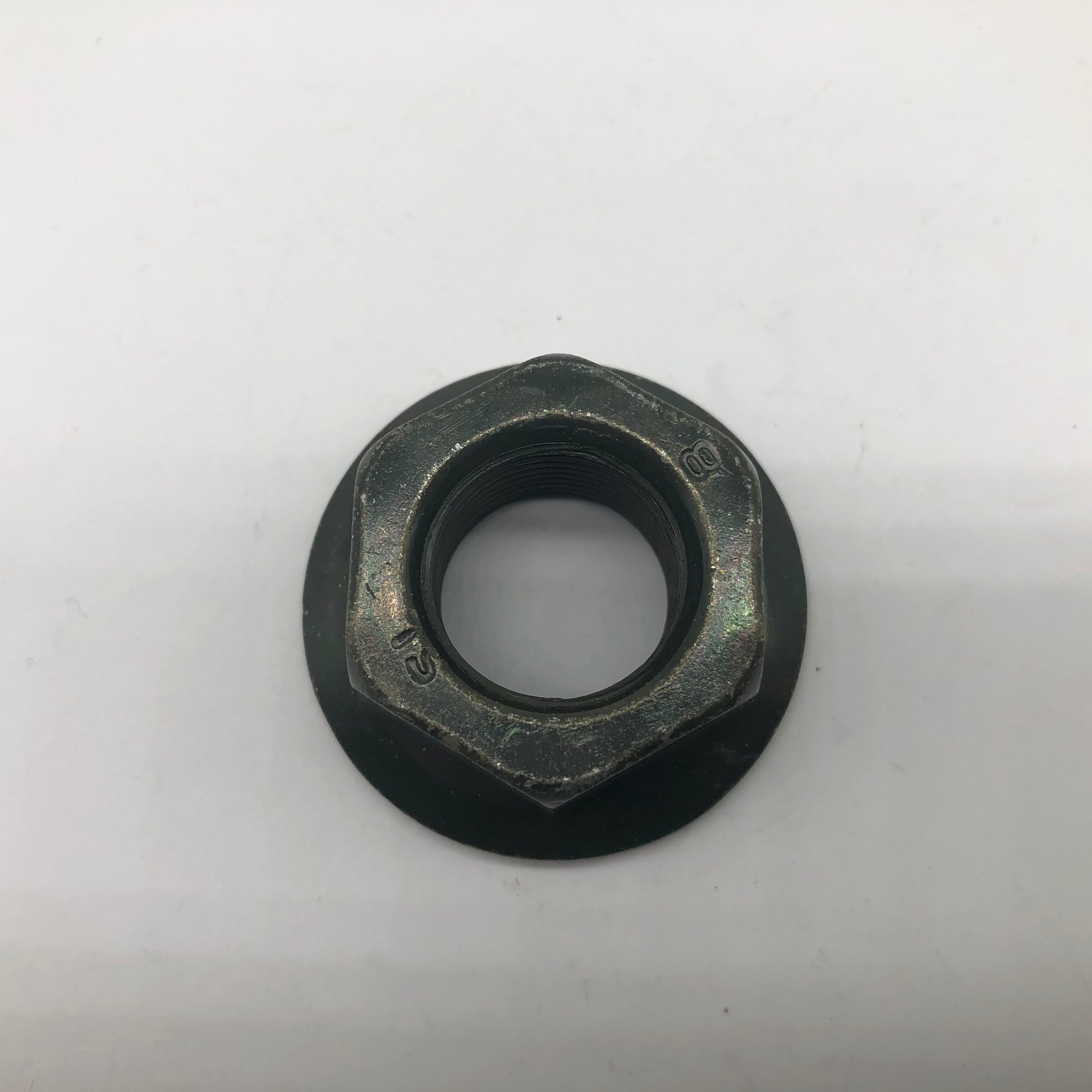 Flange Nut M20X1.25 Cl8 Green Zinc Plating