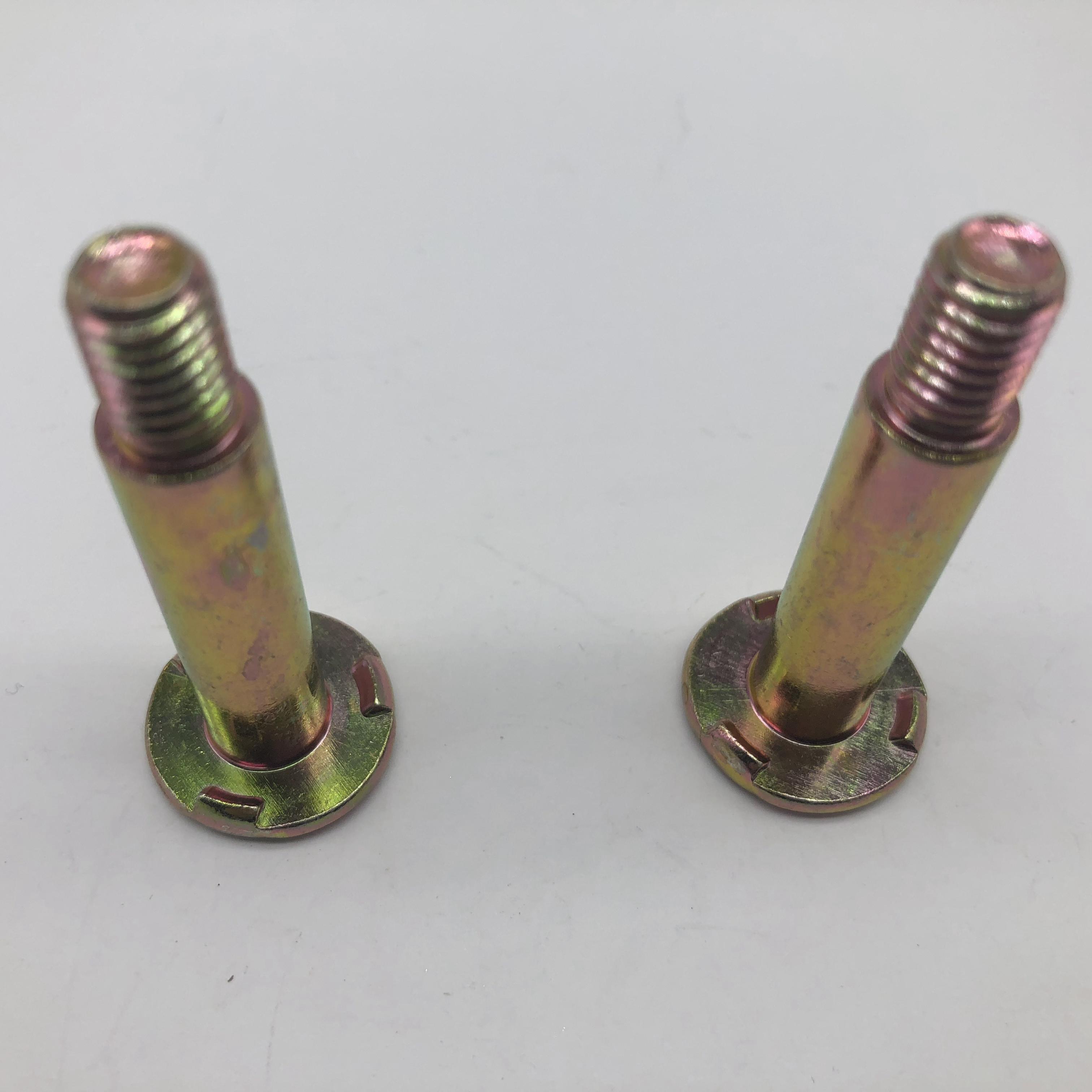 Weld Screw Three Spots Three Projection Yellow Zinc
