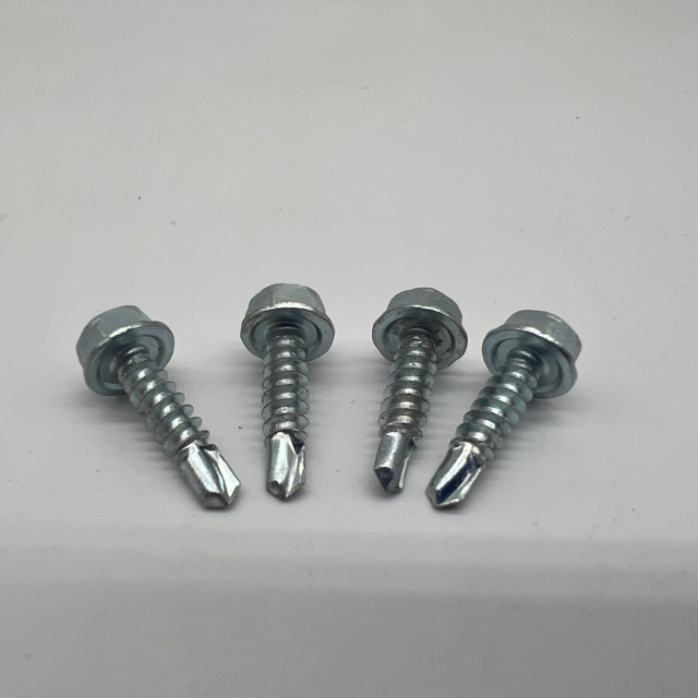 DIN7504K Hex Head Drilling Screws with Tapping Screw Thread with Collar