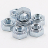 Hex Press Nut Trivalent Zinc Plating Slanted Knurling