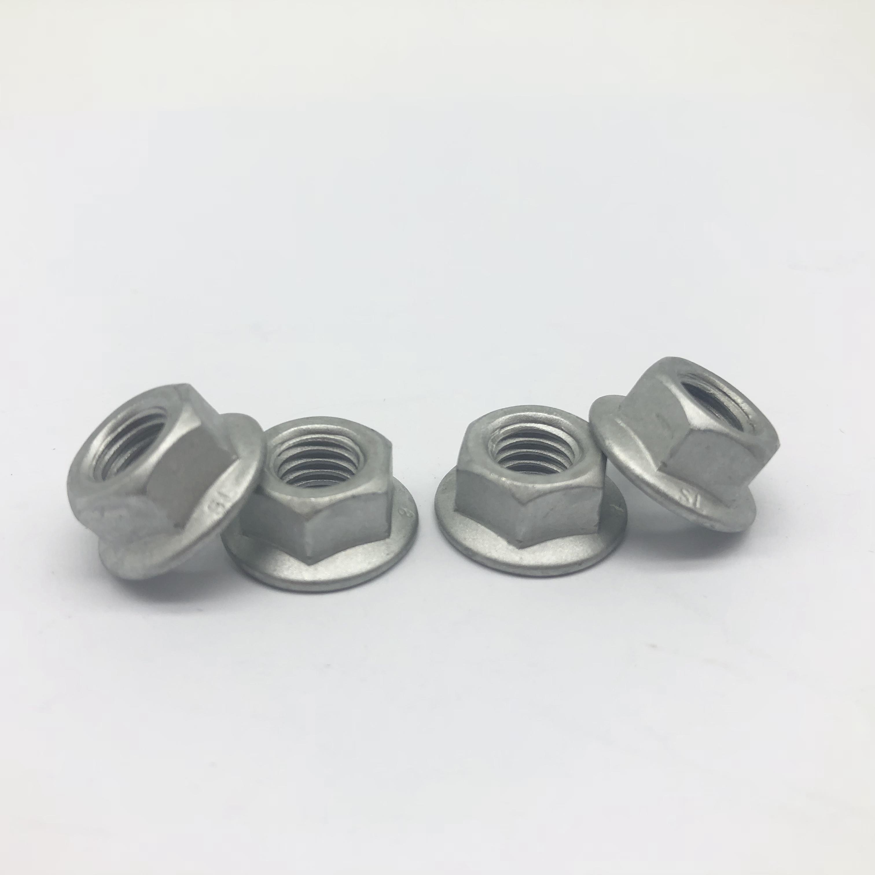 Flange Nut DIN6923 M8 Zinc Flake Coating Geomet Delta Magni