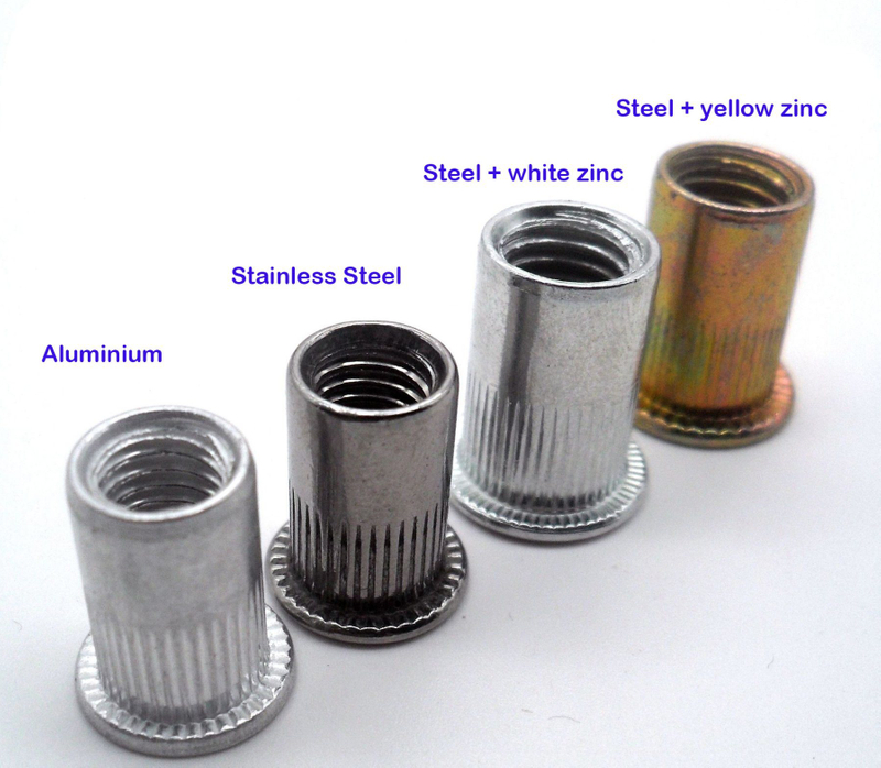 Flat Head Round Body Rivet Nut 