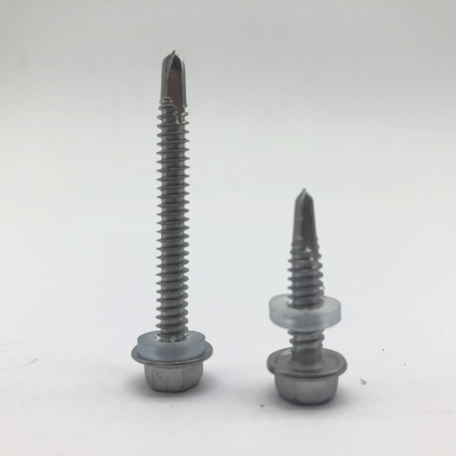 DIN7504K Ss410 Drilling Screw with Plastic Washer