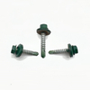 Steel Self-Drilling Screw P4 #14-14X45 Ral 9002 Hex Head EPDM Bonded Washer